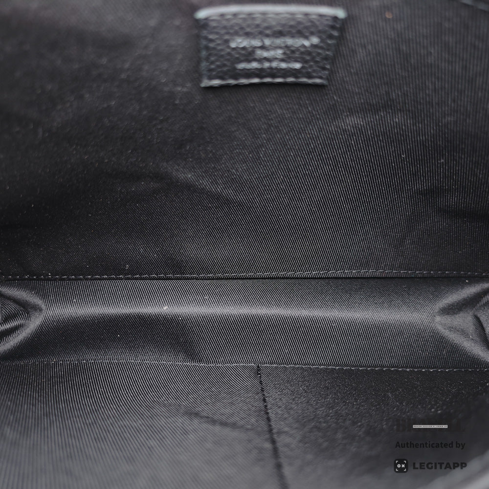 LOUIS VUITTON Voyage Souple Damoflage Canvas Clutch Bag 【ImportFeeFREE】