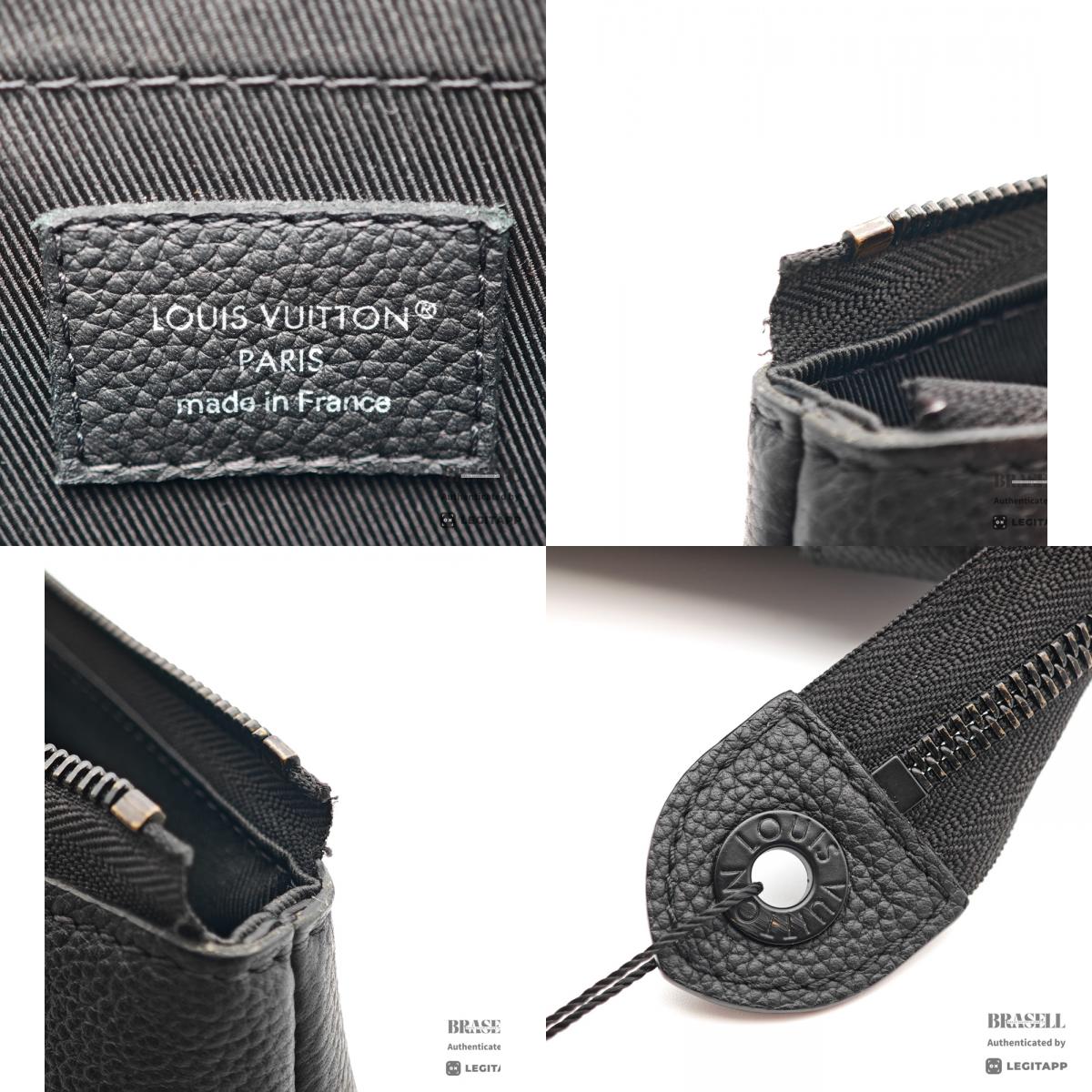 LOUIS VUITTON Voyage Souple Damoflage Canvas Clutch Bag 【ImportFeeFREE】