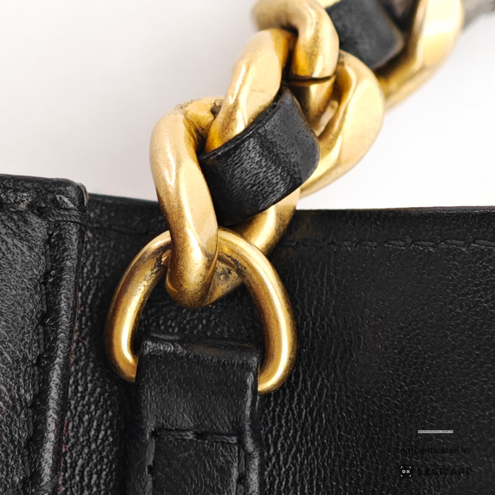 CHANEL Mini Matelasse Lambskin Black Chain Shoulder Bag 【ImportFeeFREE】