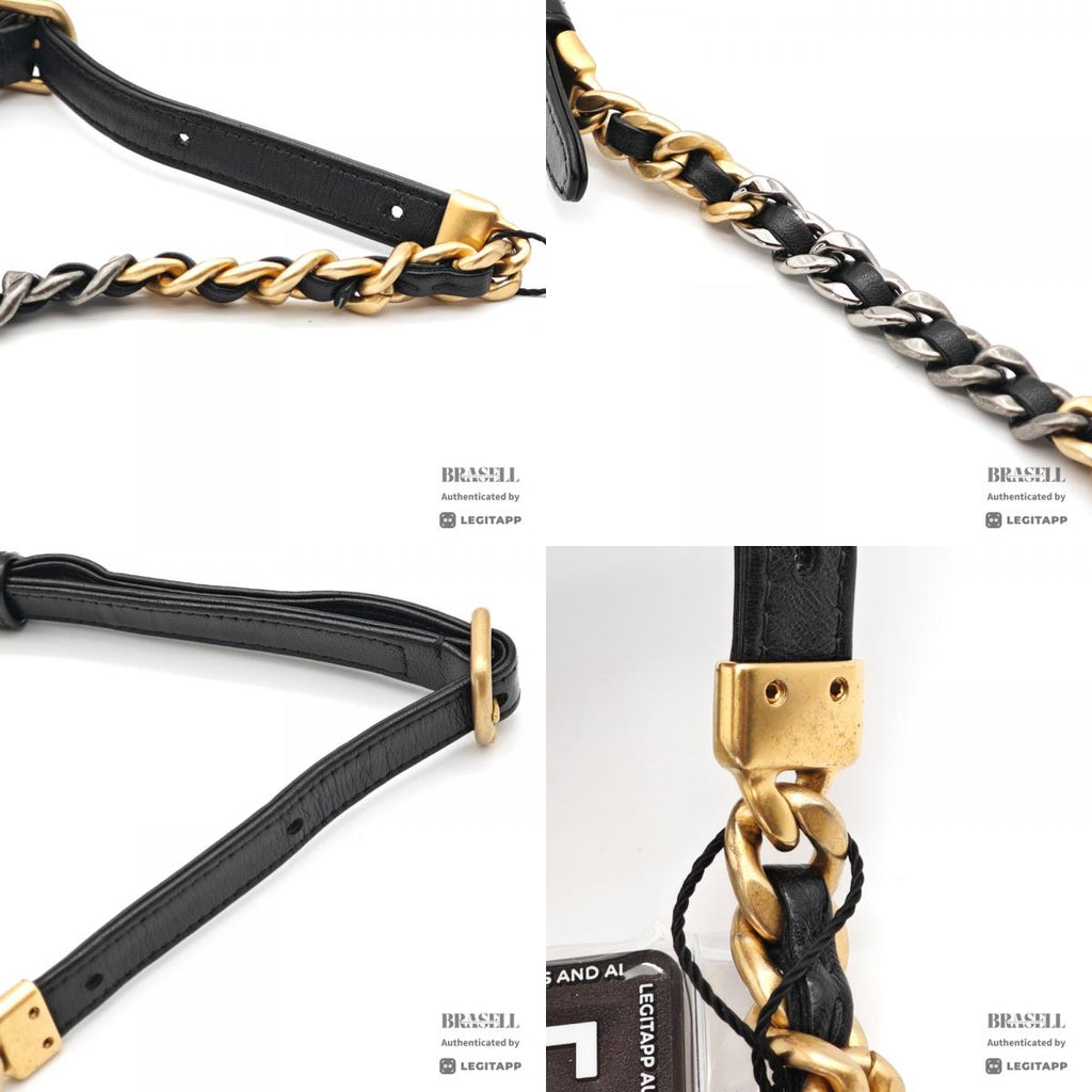 CHANEL Mini Matelasse Lambskin Black Chain Shoulder Bag 【ImportFeeFREE】