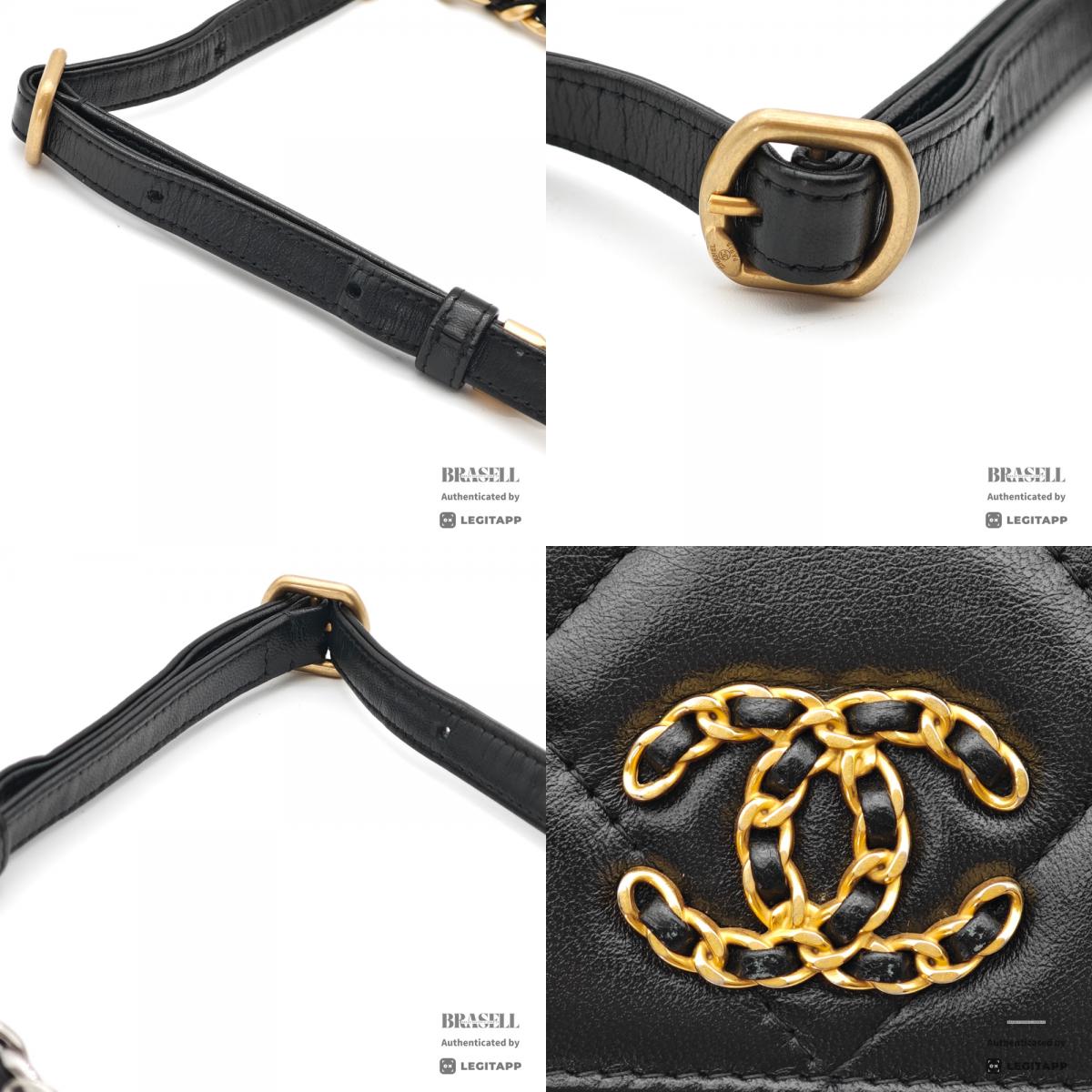 CHANEL Mini Matelasse Lambskin Black Chain Shoulder Bag 【ImportFeeFREE】