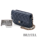 CHANEL Mini Matelasse Caviar Leather Chain Shoulder Bag