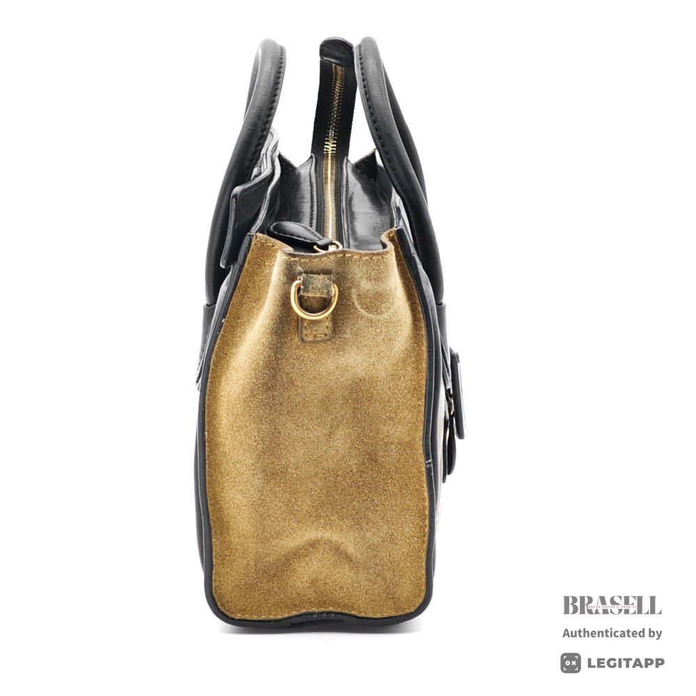 CELINE Luggage Nano Shopper Leather Handbag Shoulder Bag【ImportFeeFREE】
