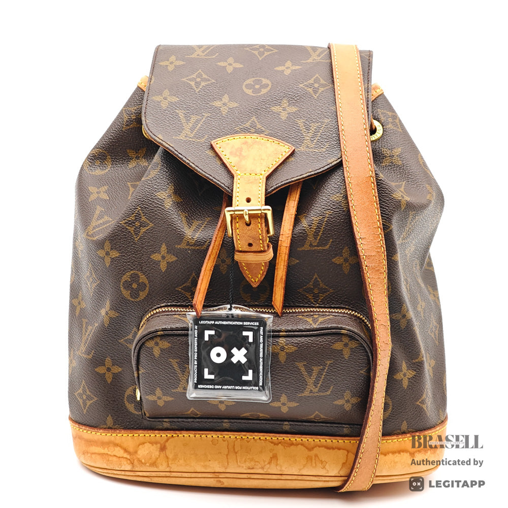 LOUIS VUITTON Montsouris MM Monogram Canvas M51136 Backpack 【ImportFeeFREE】
