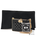 CHANEL Boy Chanel Minaudiere Patent Leather Black Shoulder Bag【ImportFeeFREE】