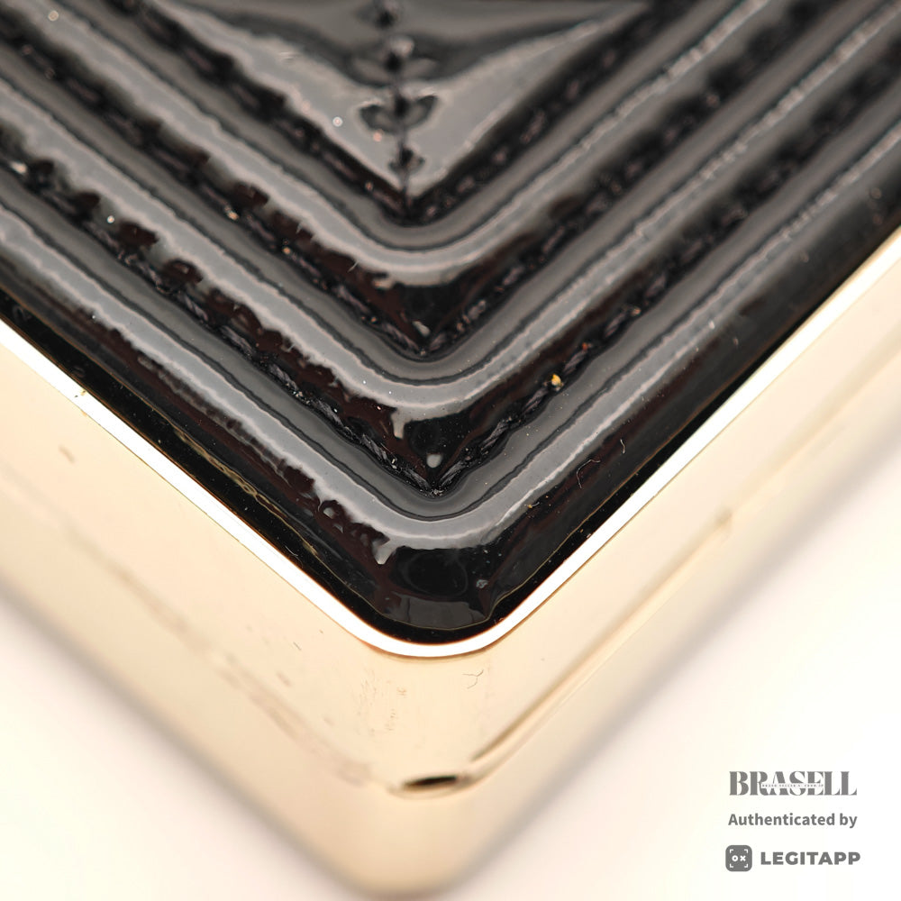 CHANEL Boy Chanel Minaudiere Patent Leather Black Shoulder Bag【ImportFeeFREE】