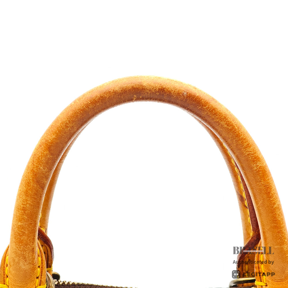 LOUIS VUITTON Alma Monogram Canvas M51130 Brown Hand Bag 【ImportFeeFREE】