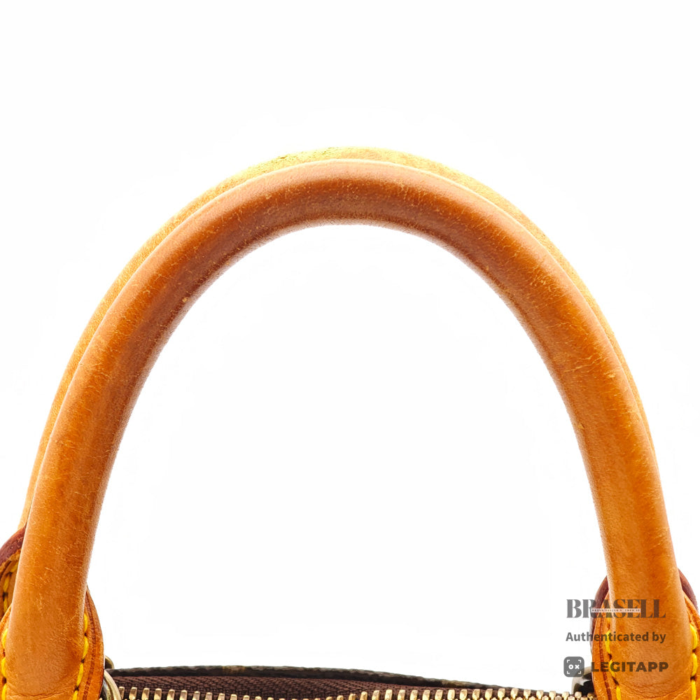 LOUIS VUITTON Alma Monogram Canvas M51130 Brown Hand Bag 【ImportFeeFREE】