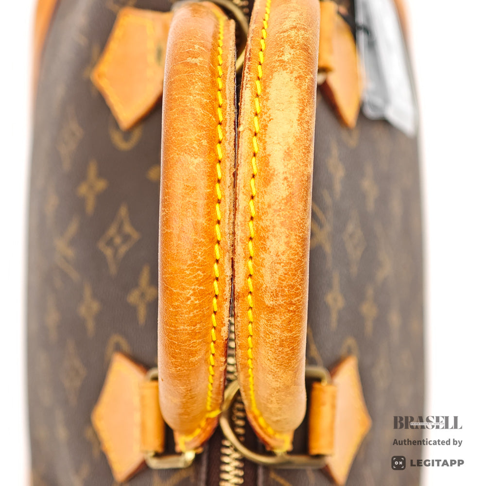 LOUIS VUITTON Alma Monogram Canvas M51130 Brown Hand Bag 【ImportFeeFREE】