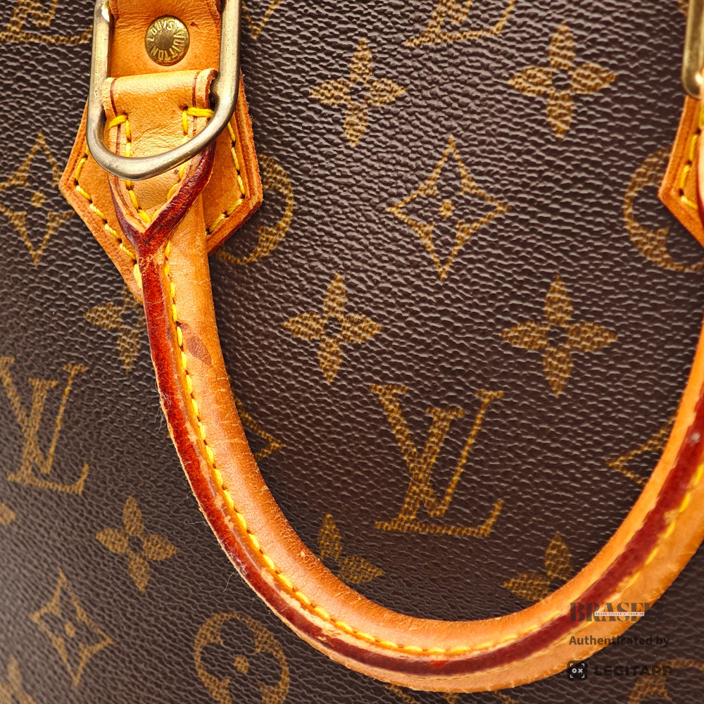 LOUIS VUITTON Alma Monogram Canvas M51130 Brown Hand Bag 【ImportFeeFREE】