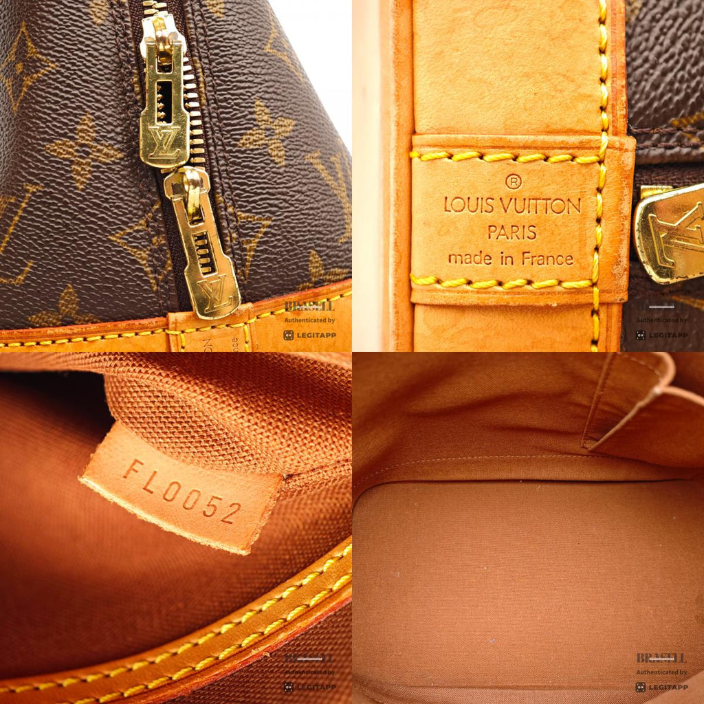 LOUIS VUITTON Alma Monogram Canvas M51130 Brown Hand Bag 【ImportFeeFREE】