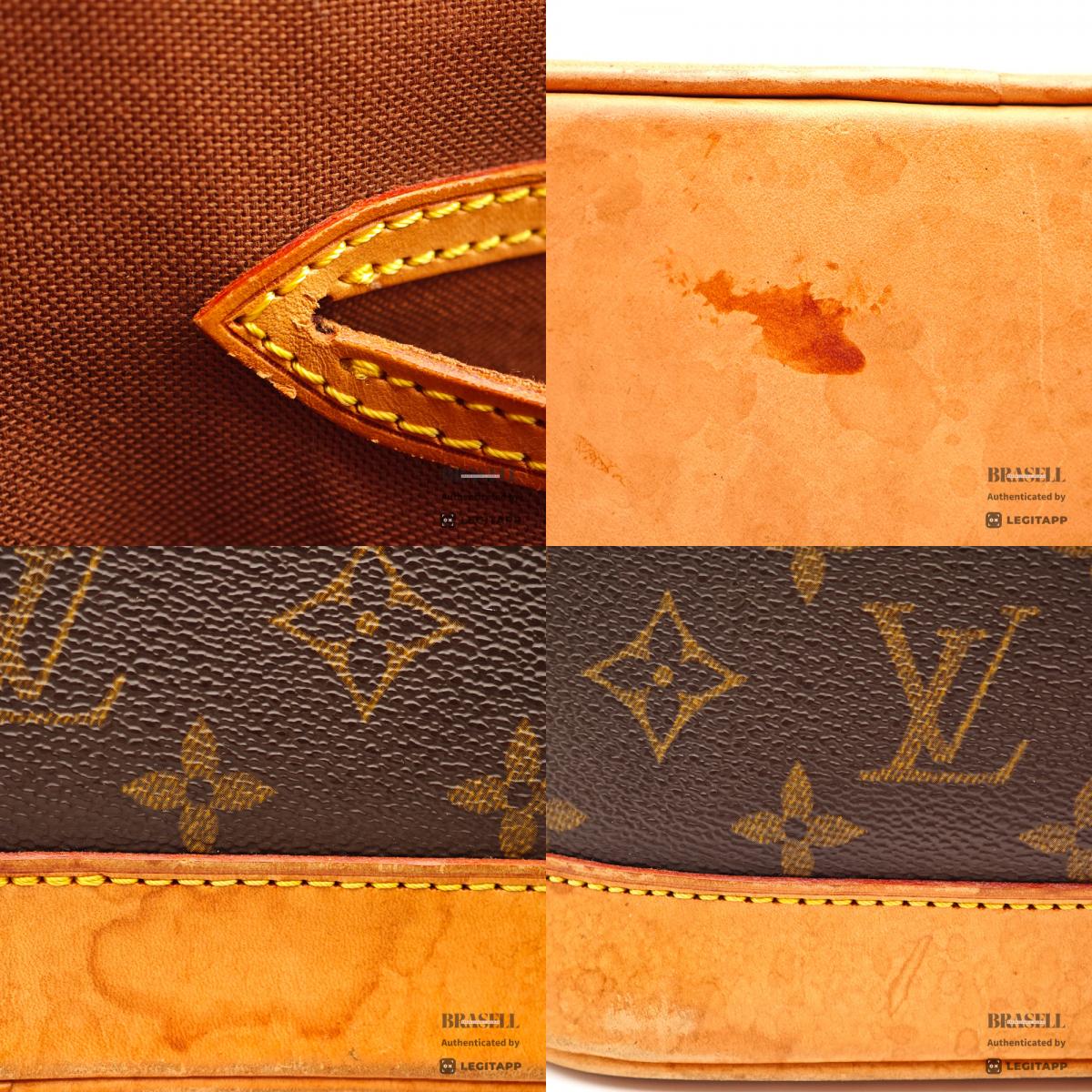 LOUIS VUITTON Alma Monogram Canvas M51130 Brown Hand Bag 【ImportFeeFREE】