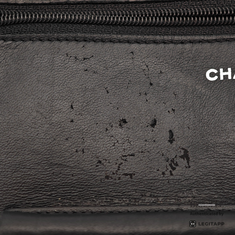 CHANEL Camellia Lambskin Black Chain Wallet Shoulder Bag 【ImportFeeFREE】