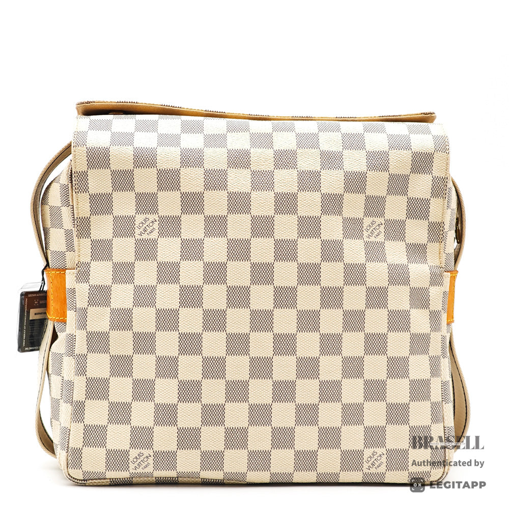 LOUIS VUITTON Naviglio Damier Azur Canvas N51189 Shoulder Bag 【ImportFeeFREE】