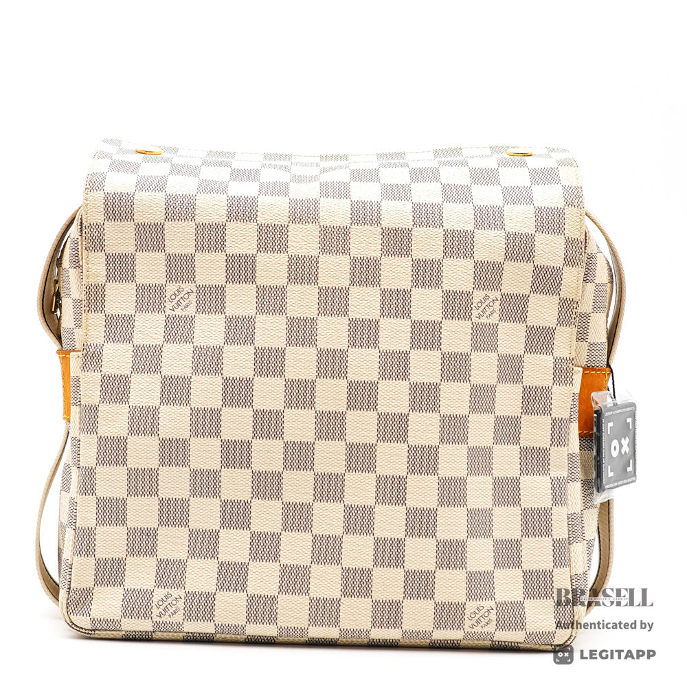 LOUIS VUITTON Naviglio Damier Azur Canvas N51189 Shoulder Bag 【ImportFeeFREE】