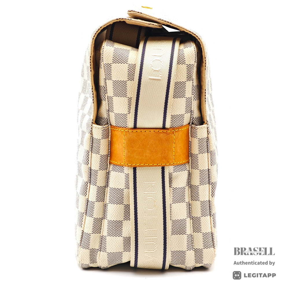 LOUIS VUITTON Naviglio Damier Azur Canvas N51189 Shoulder Bag 【ImportFeeFREE】