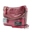 CHANEL Gabrielle Leather Chain Shoulder Bag 【ImportFeeFREE】