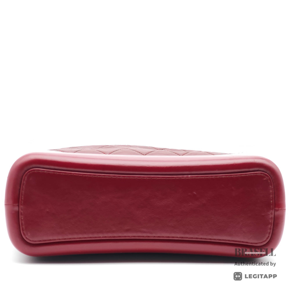 CHANEL Gabrielle Leather Chain Shoulder Bag 【ImportFeeFREE】