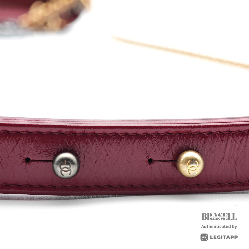 CHANEL Gabrielle Leather Chain Shoulder Bag 【ImportFeeFREE】