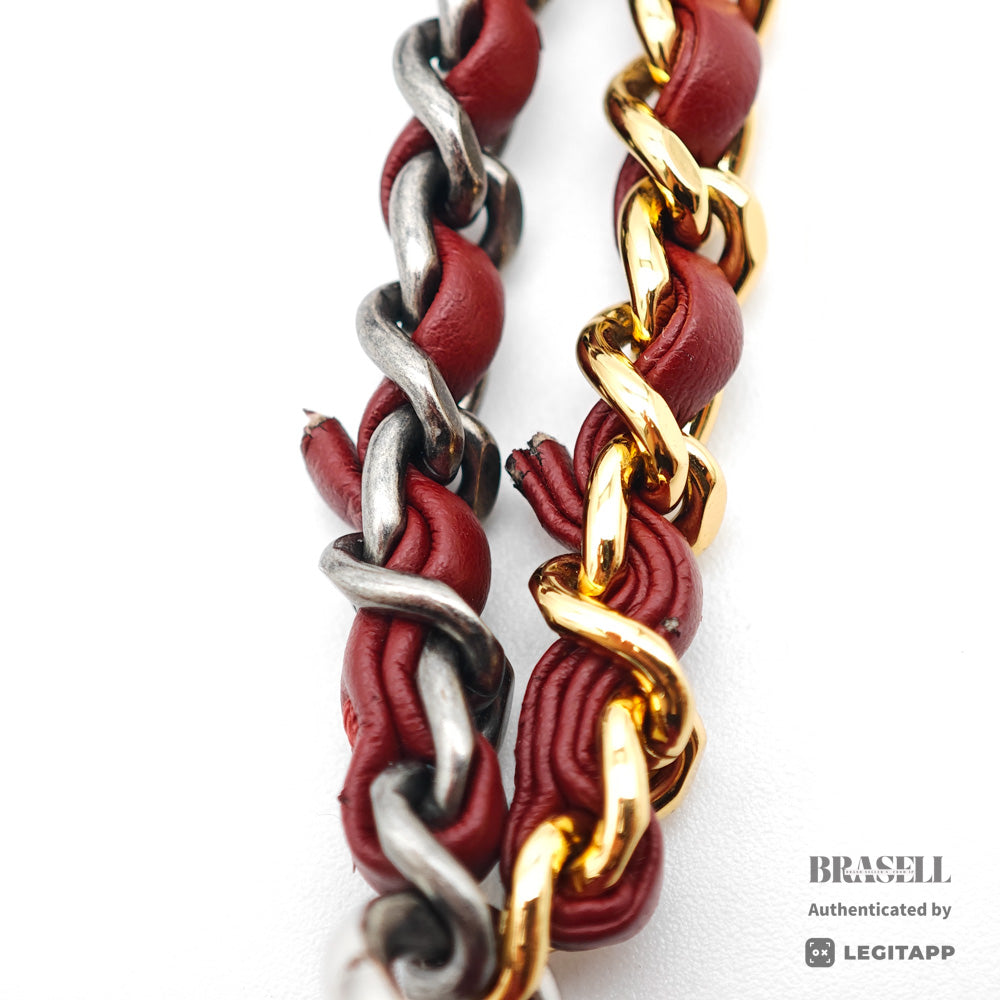 CHANEL Gabrielle Leather Chain Shoulder Bag 【ImportFeeFREE】