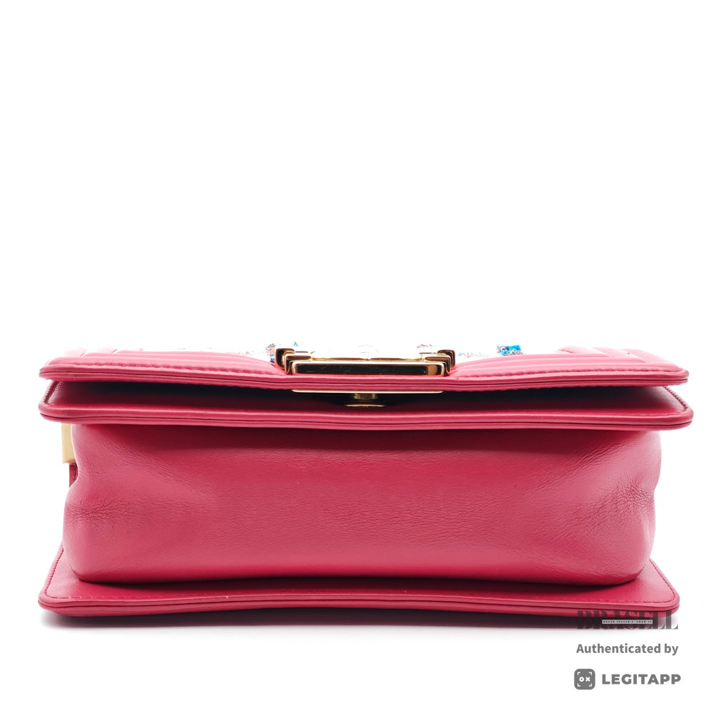 CHANEL Boy Chanel 20 Tweed Pink Chain Shoulder Bag 【ImportFeeFREE】
