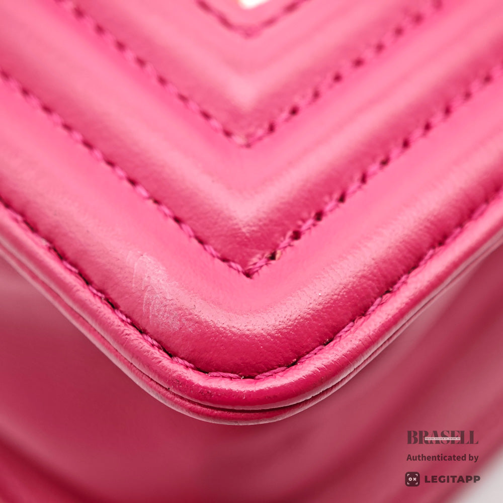 CHANEL Boy Chanel 20 Tweed Pink Chain Shoulder Bag 【ImportFeeFREE】