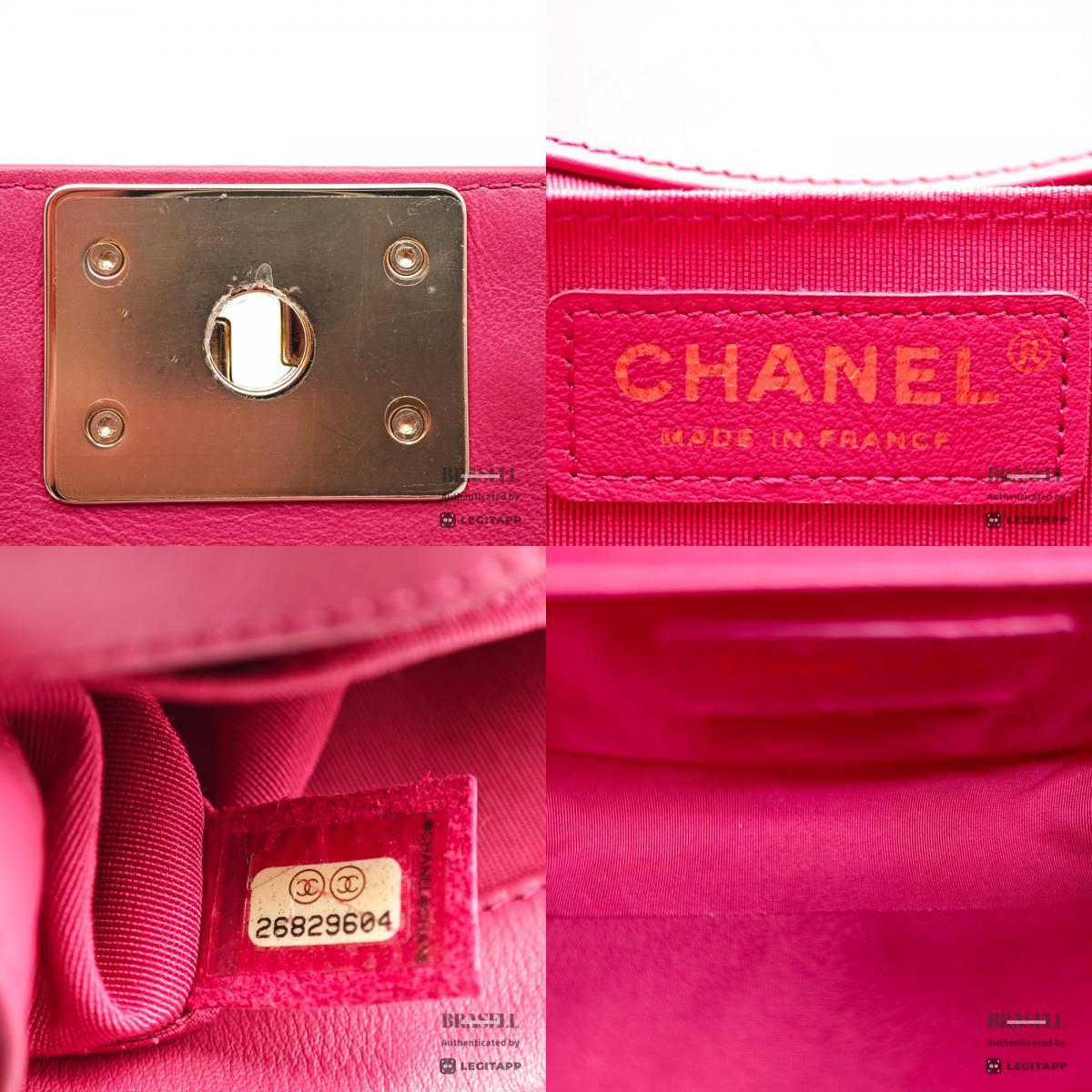 CHANEL Boy Chanel 20 Tweed Pink Chain Shoulder Bag 【ImportFeeFREE】