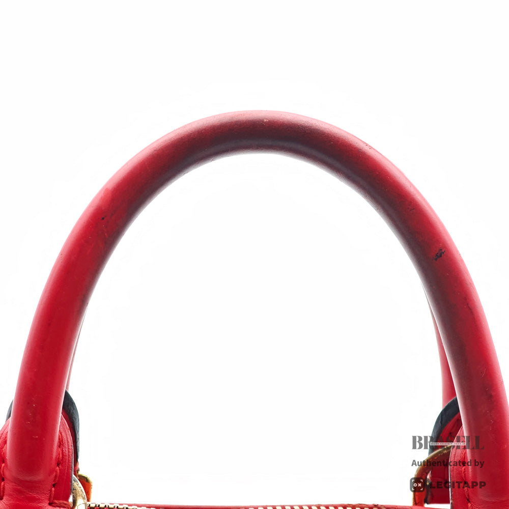 LOUIS VUITTON Alma PM Epi Leather Handbag Red【ImportFeeFREE】