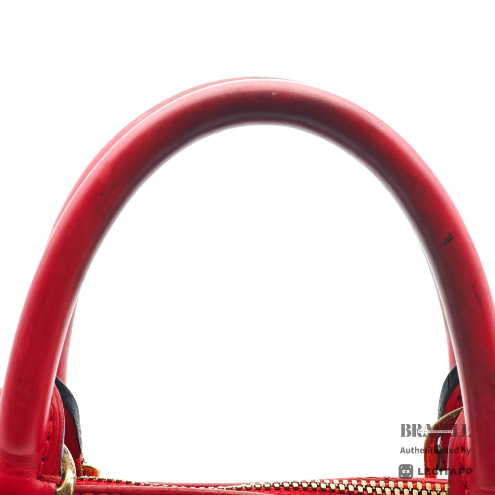 LOUIS VUITTON Alma PM Epi Leather Handbag Red【ImportFeeFREE】