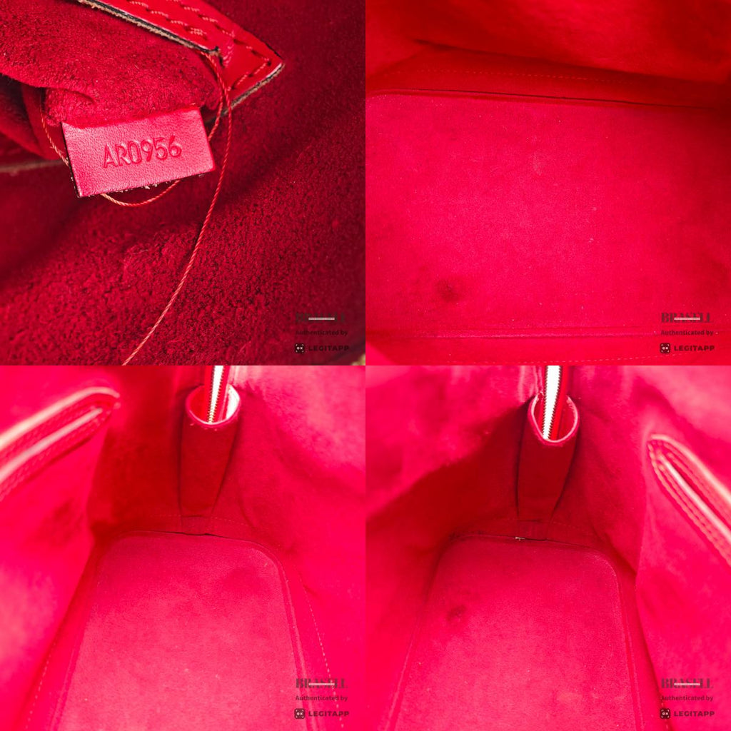 LOUIS VUITTON Alma PM Epi Leather Handbag Red【ImportFeeFREE】