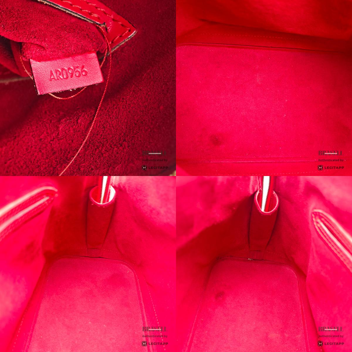 LOUIS VUITTON Alma PM Epi Leather Handbag Red【ImportFeeFREE】