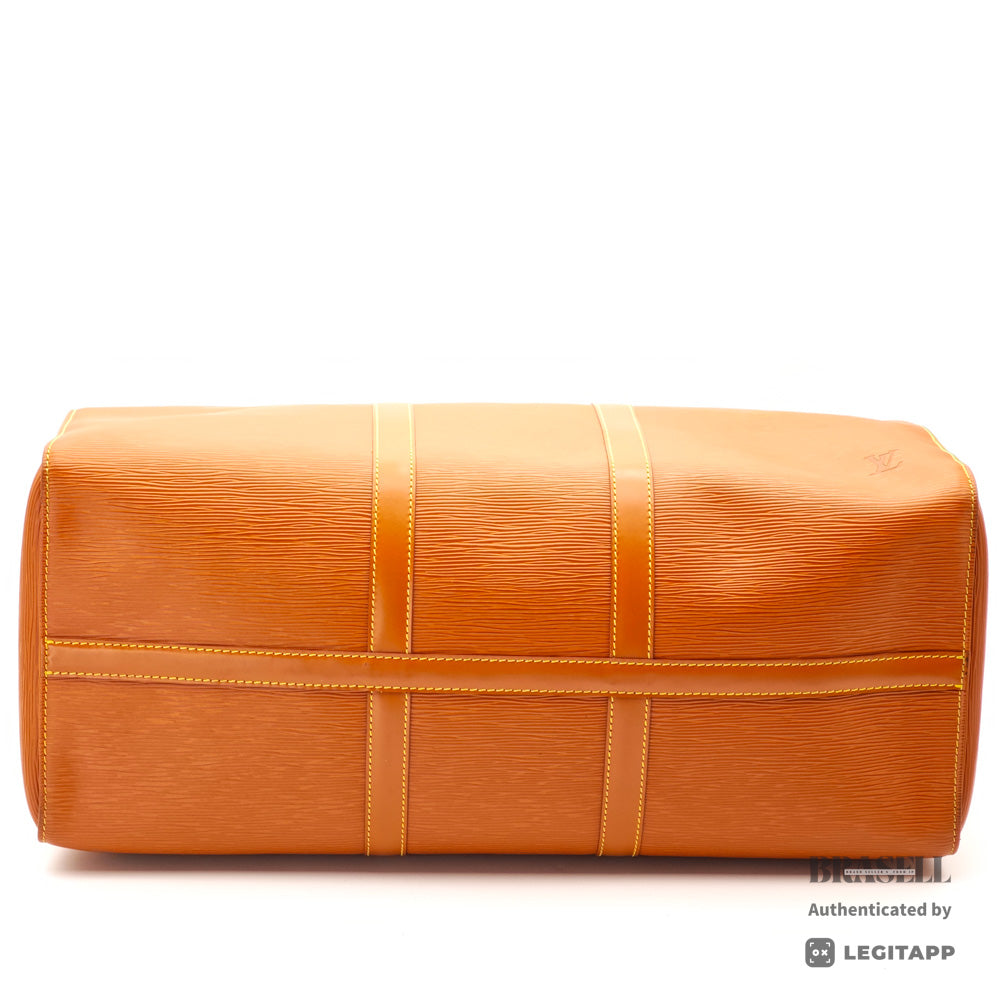 LOUIS VUITTON Keepall 50 Epi Leather Boston Travel Bag M42968 【ImportFeeFREE】