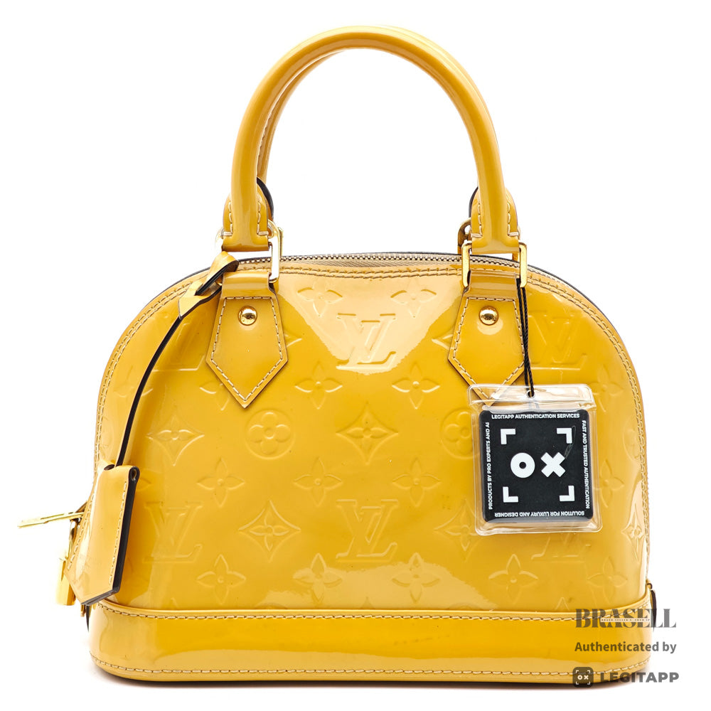 LOUIS VUITTON Alma PM Monogram Vernis Patent Leather Handbag【ImportFeeFREE】
