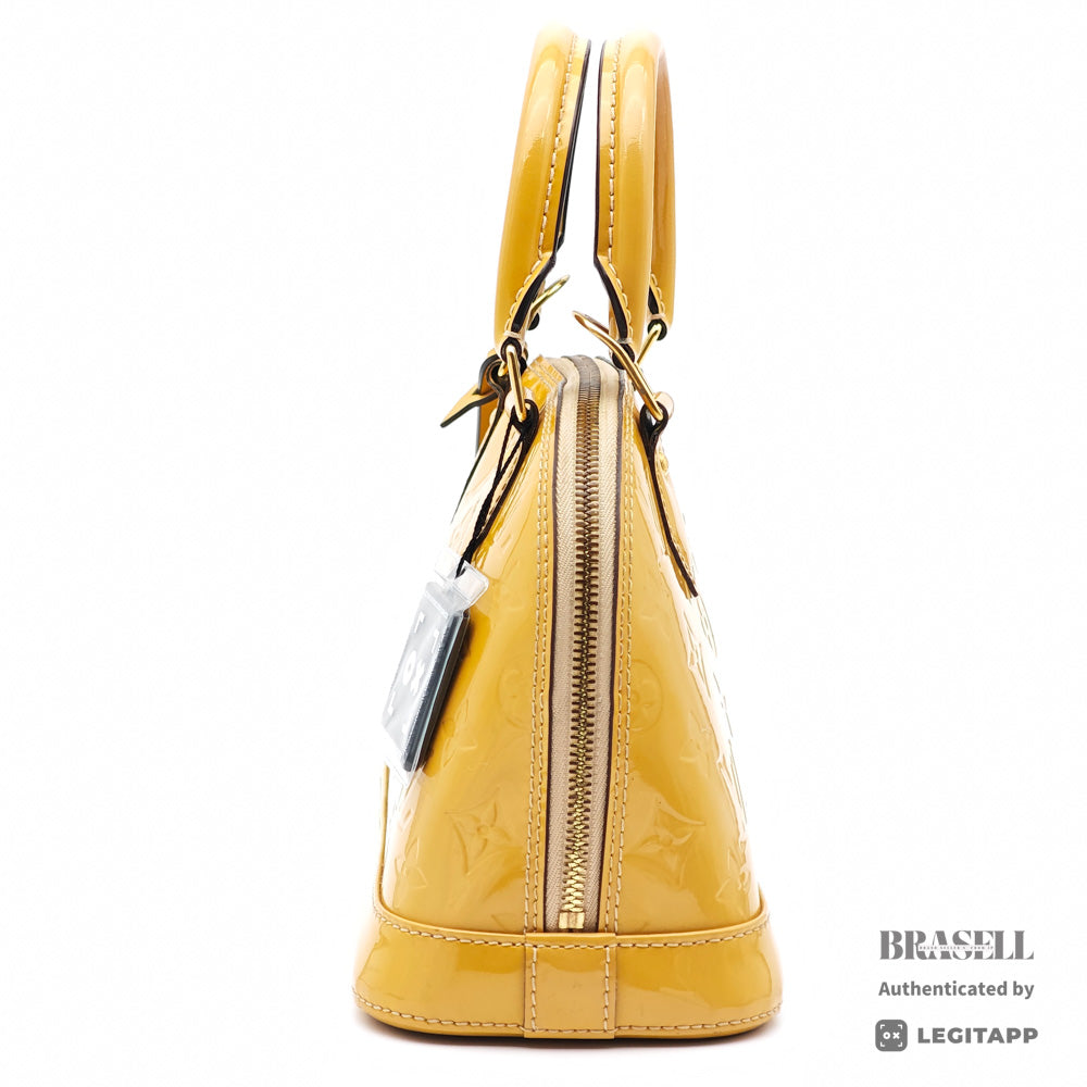 LOUIS VUITTON Alma PM Monogram Vernis Patent Leather Handbag【ImportFeeFREE】