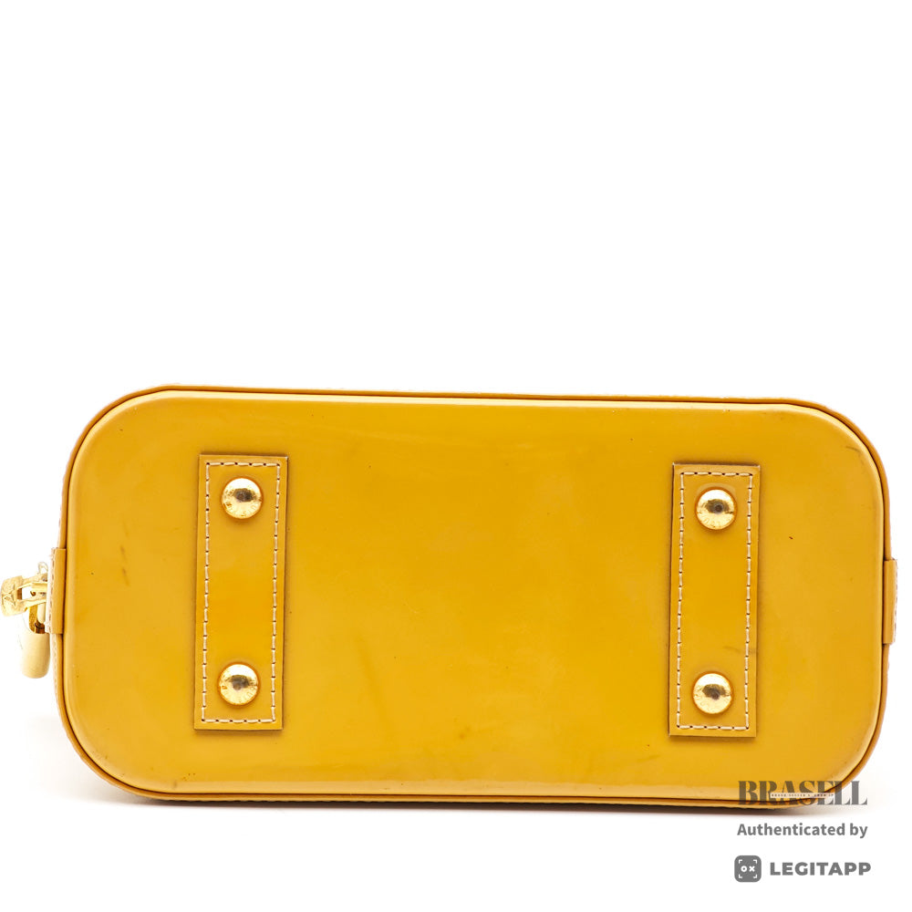 LOUIS VUITTON Alma PM Monogram Vernis Patent Leather Handbag【ImportFeeFREE】