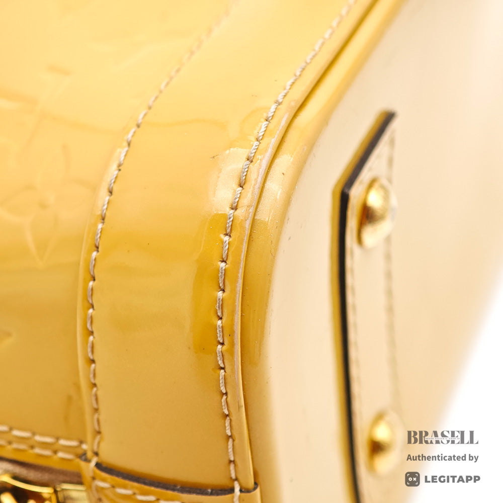 LOUIS VUITTON Alma PM Monogram Vernis Patent Leather Handbag【ImportFeeFREE】