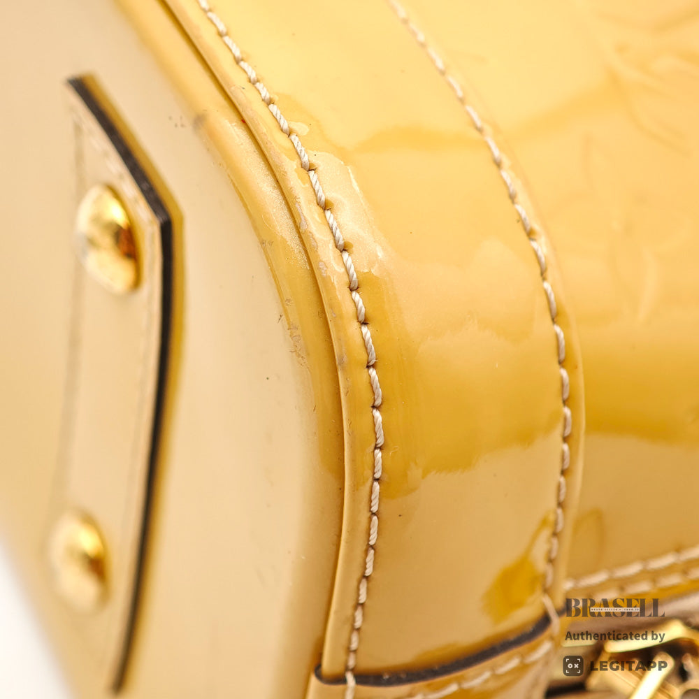 LOUIS VUITTON Alma PM Monogram Vernis Patent Leather Handbag【ImportFeeFREE】