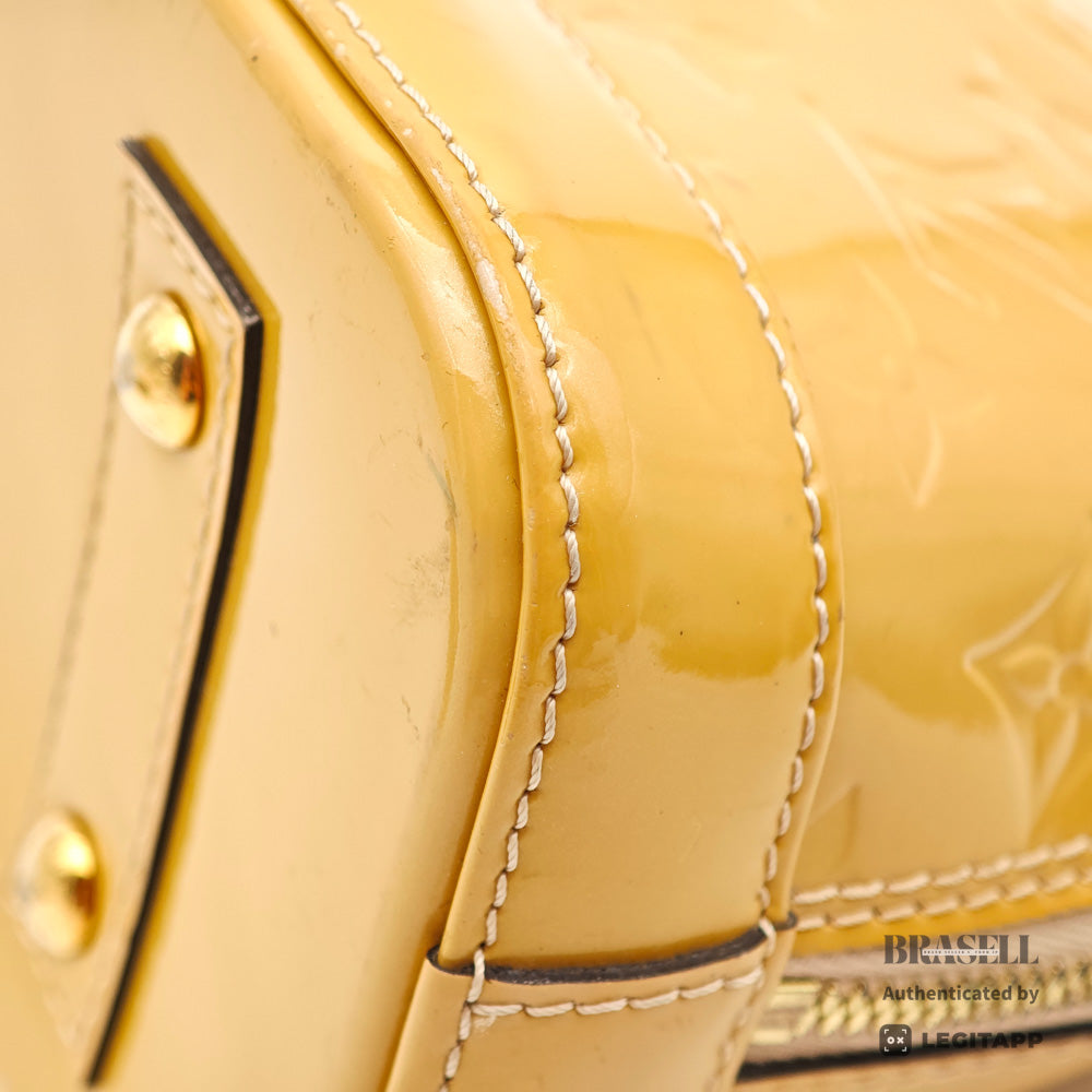 LOUIS VUITTON Alma PM Monogram Vernis Patent Leather Handbag【ImportFeeFREE】