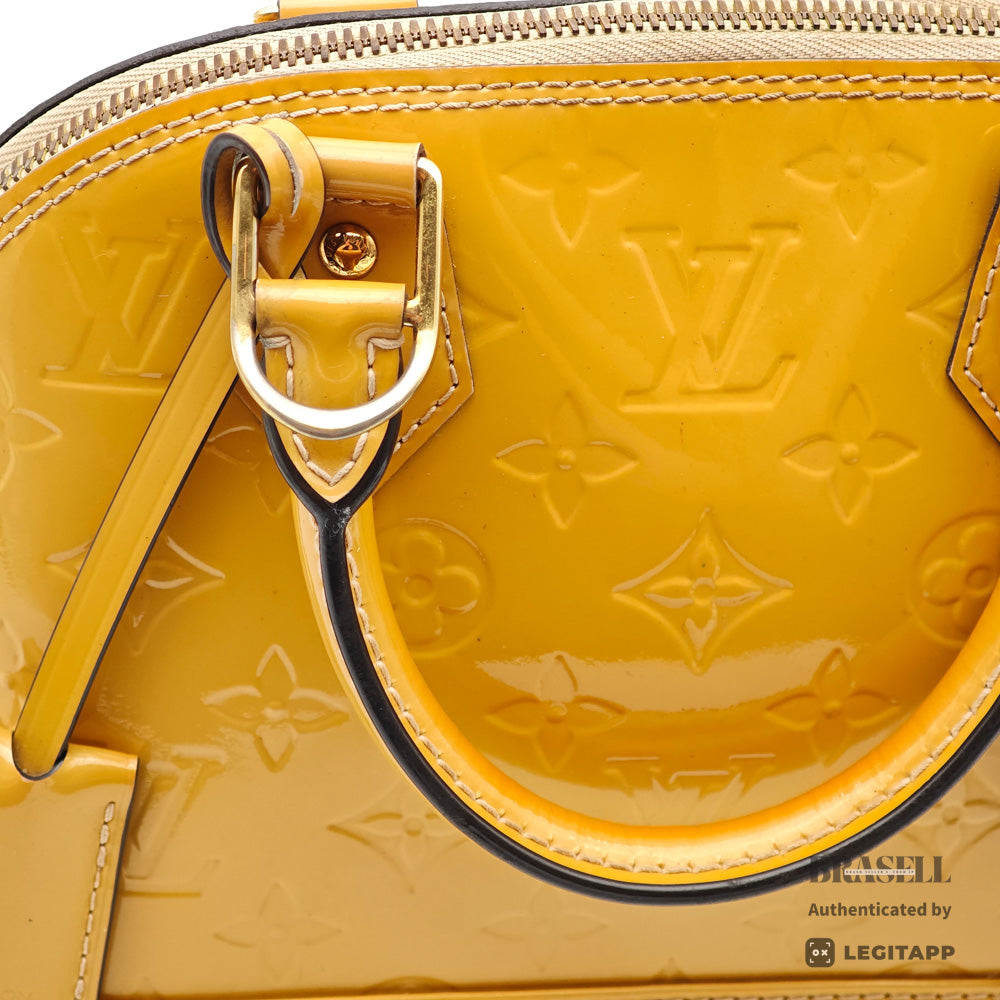 LOUIS VUITTON Alma PM Monogram Vernis Patent Leather Handbag【ImportFeeFREE】