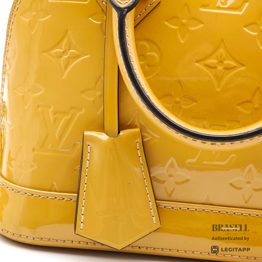 LOUIS VUITTON Alma PM Monogram Vernis Patent Leather Handbag【ImportFeeFREE】