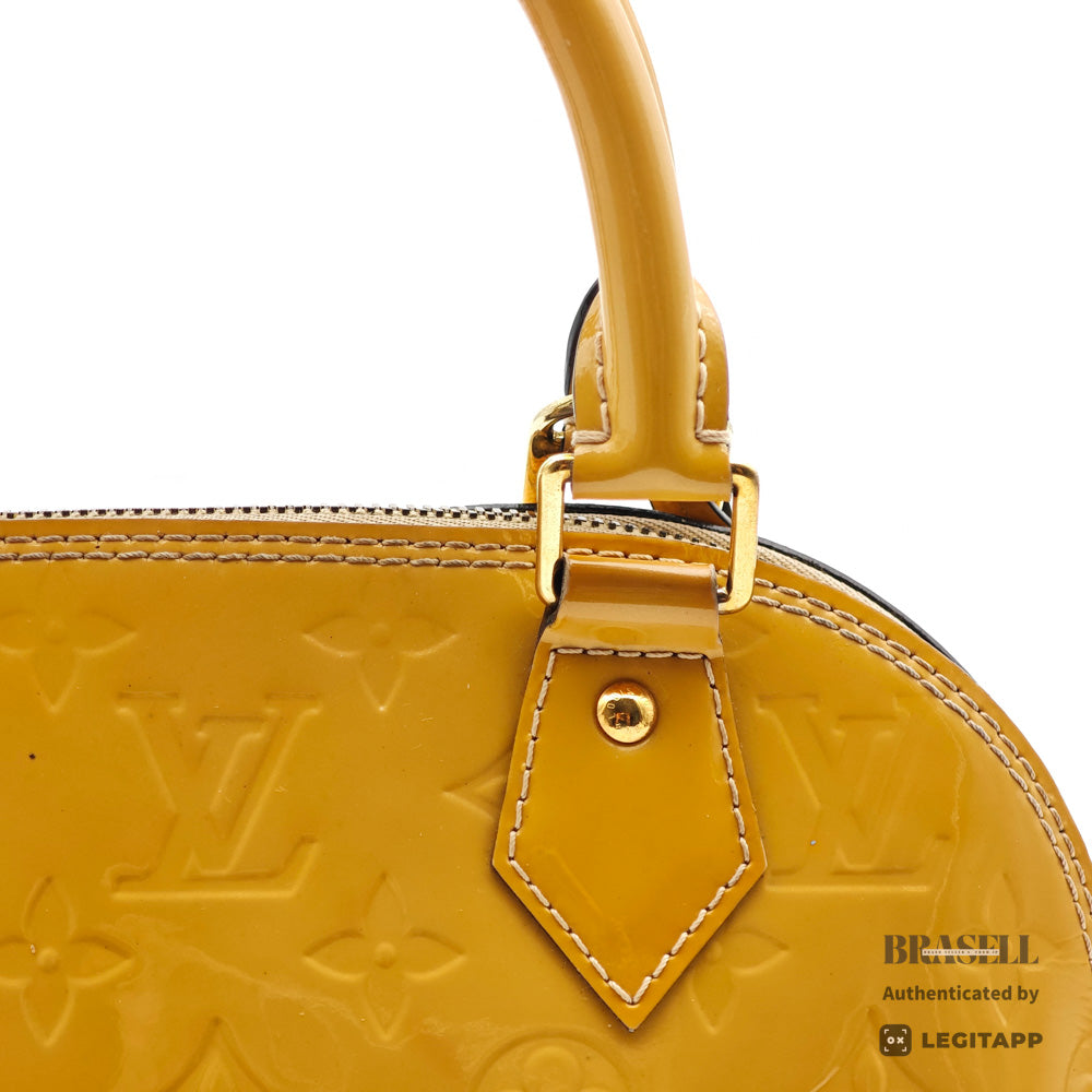 LOUIS VUITTON Alma PM Monogram Vernis Patent Leather Handbag【ImportFeeFREE】