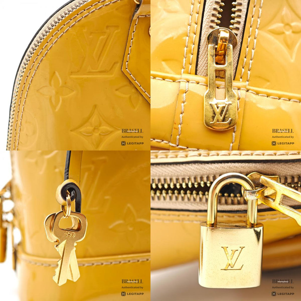 LOUIS VUITTON Alma PM Monogram Vernis Patent Leather Handbag【ImportFeeFREE】