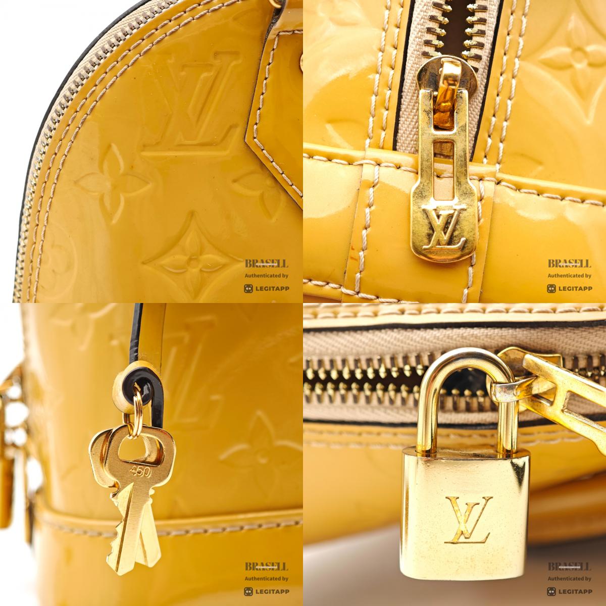 LOUIS VUITTON Alma PM Monogram Vernis Patent Leather Handbag【ImportFeeFREE】