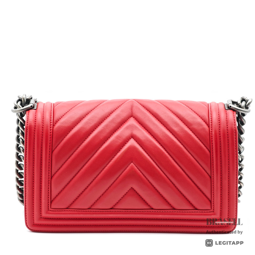 CHANEL Boy Small Chevron V Stitch Shoulder Bag 【ImportFeeFREE】