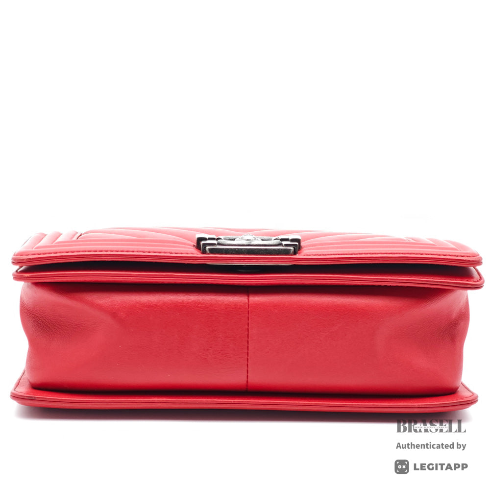 CHANEL Boy Small Chevron V Stitch Shoulder Bag 【ImportFeeFREE】