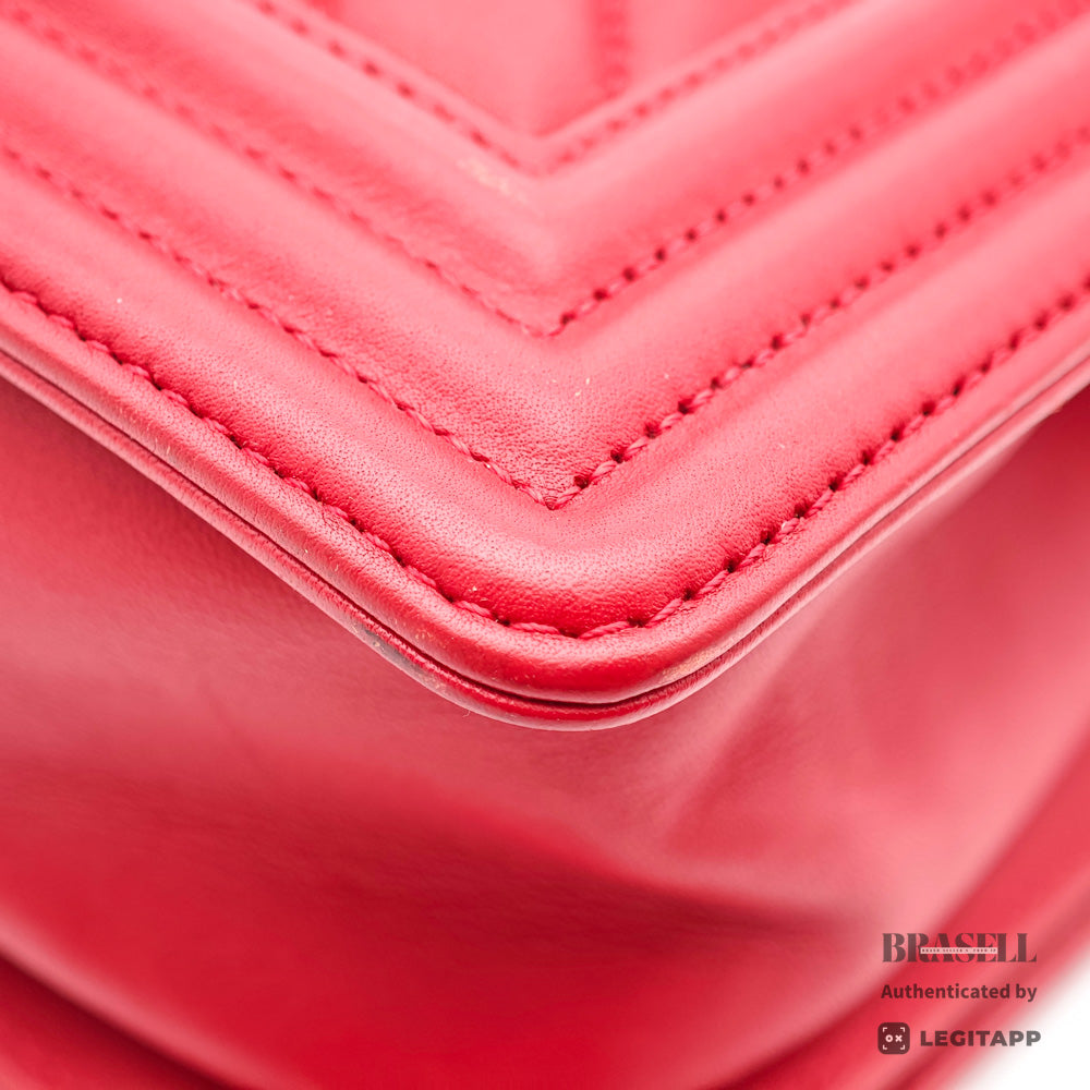 CHANEL Boy Small Chevron V Stitch Shoulder Bag 【ImportFeeFREE】