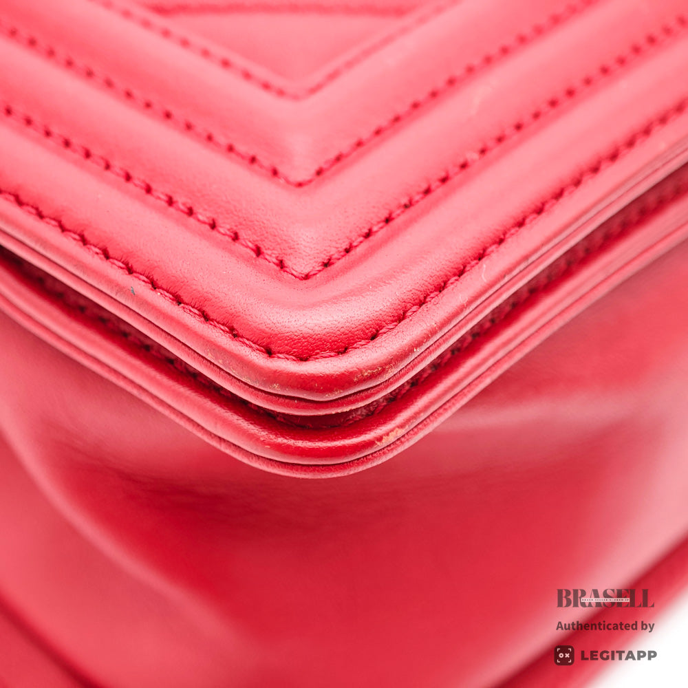 CHANEL Boy Small Chevron V Stitch Shoulder Bag 【ImportFeeFREE】