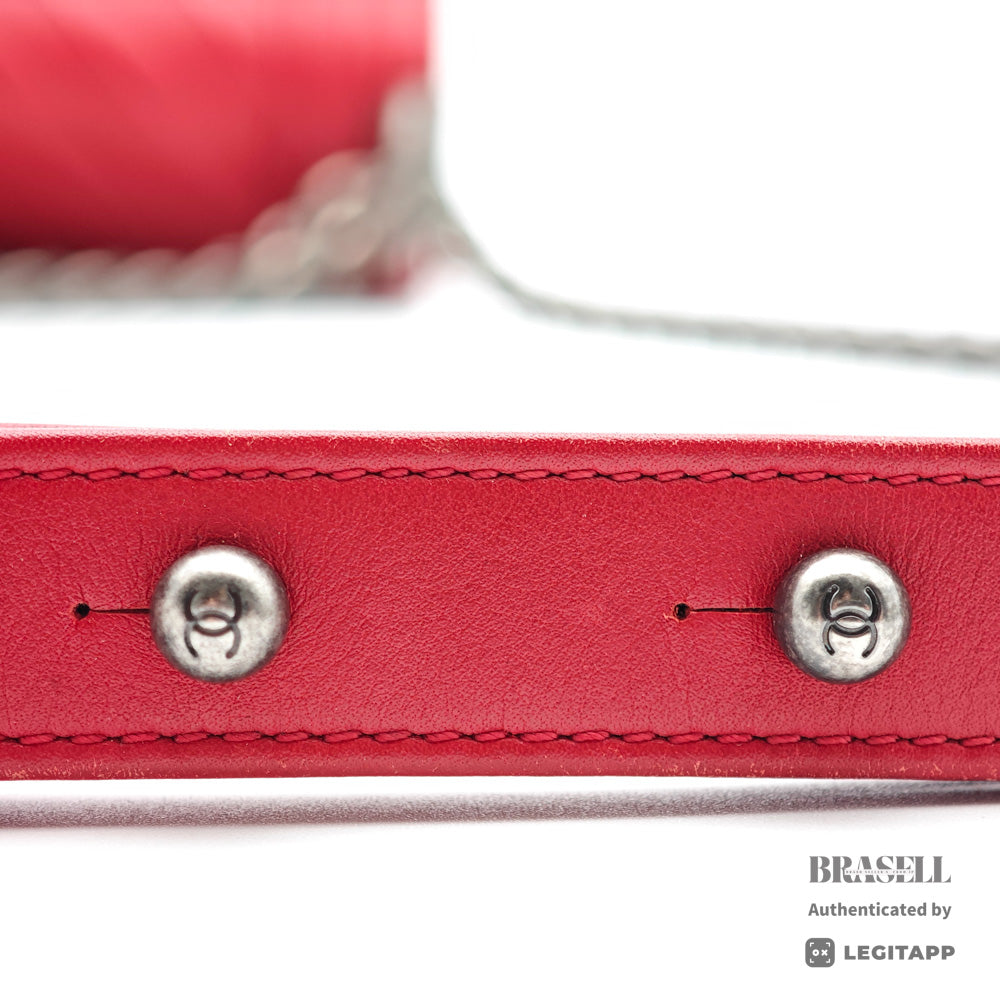 CHANEL Boy Small Chevron V Stitch Shoulder Bag 【ImportFeeFREE】