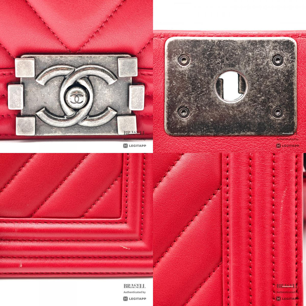 CHANEL Boy Small Chevron V Stitch Shoulder Bag 【ImportFeeFREE】