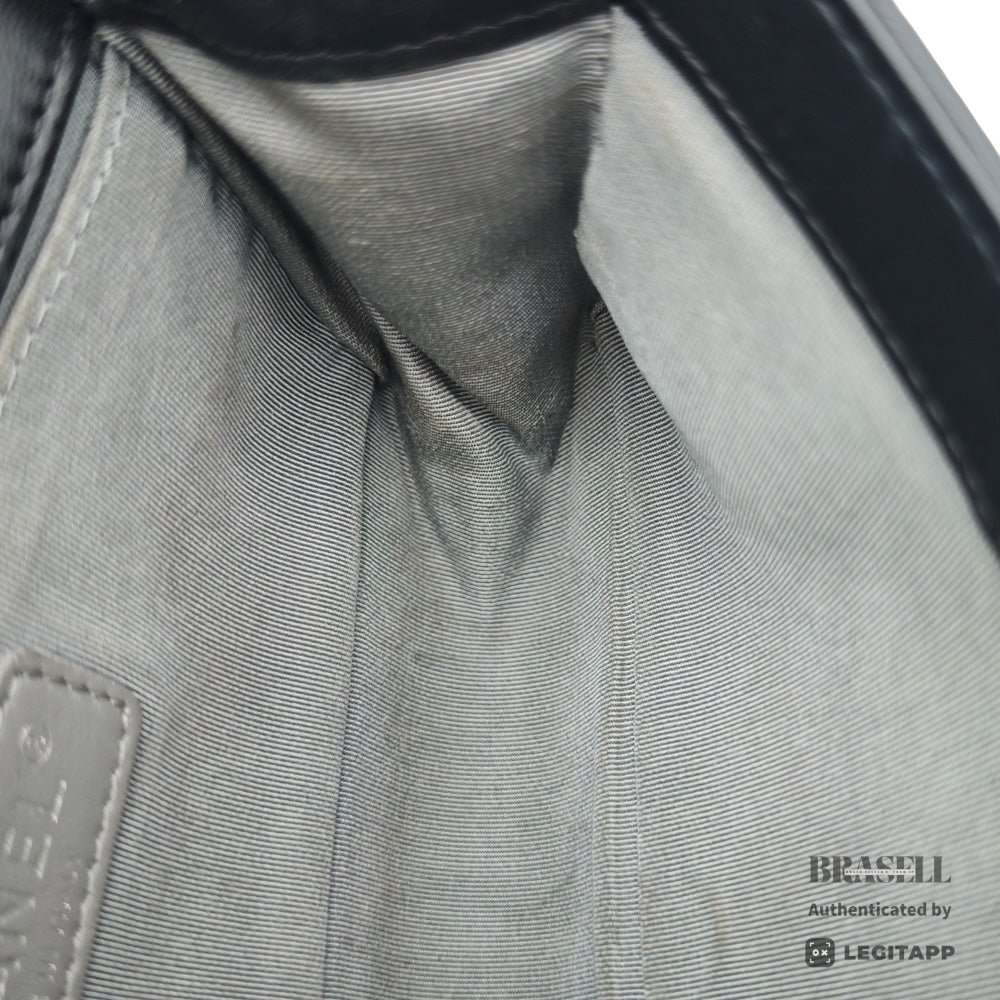 CHANEL Boy CHANEL Velvet Black Chain Shoulder Bag 【ImportFeeFREE】